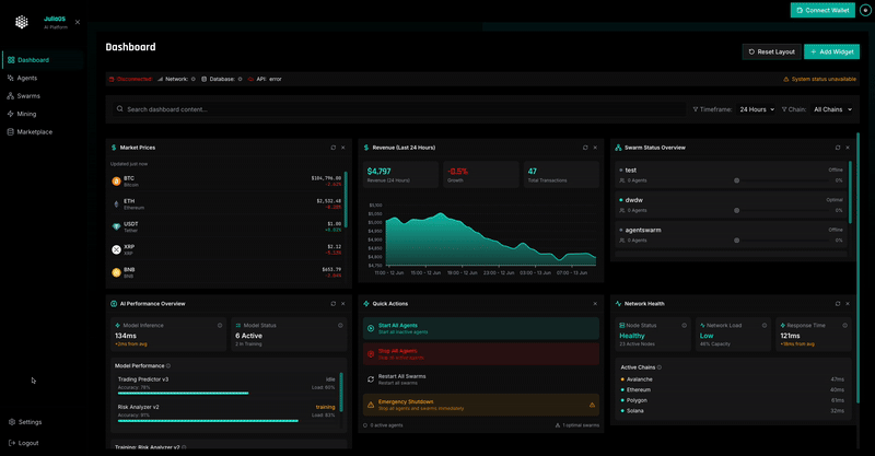 JuliaOS dApp Preview